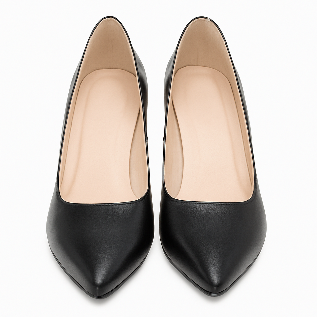 Pantofi Dama Din Piele Naturala Negru 558