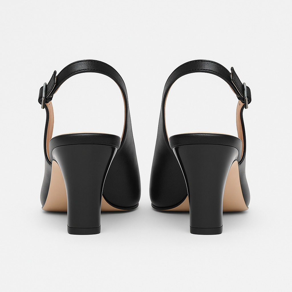 Pantofi Dama Din Piele Naturala Negru 703