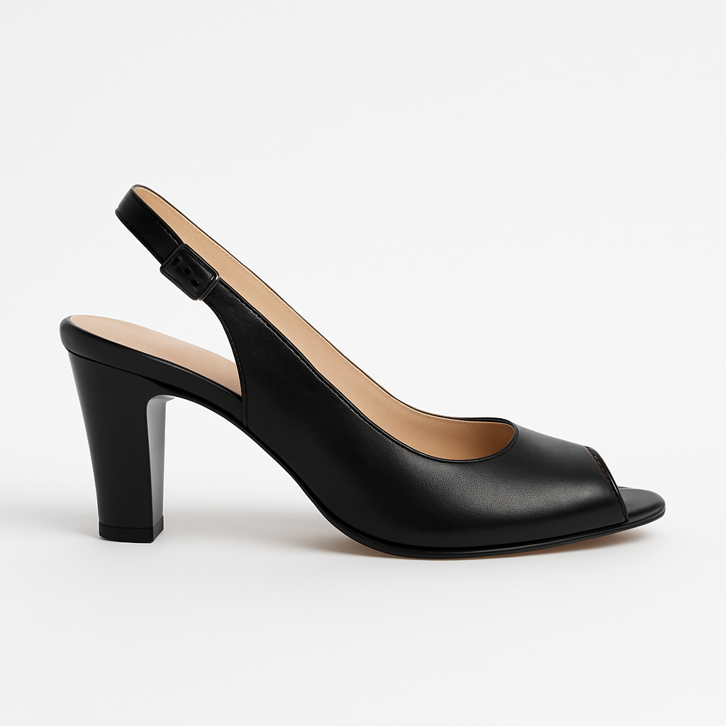 Pantofi Dama Din Piele Naturala Negru 703