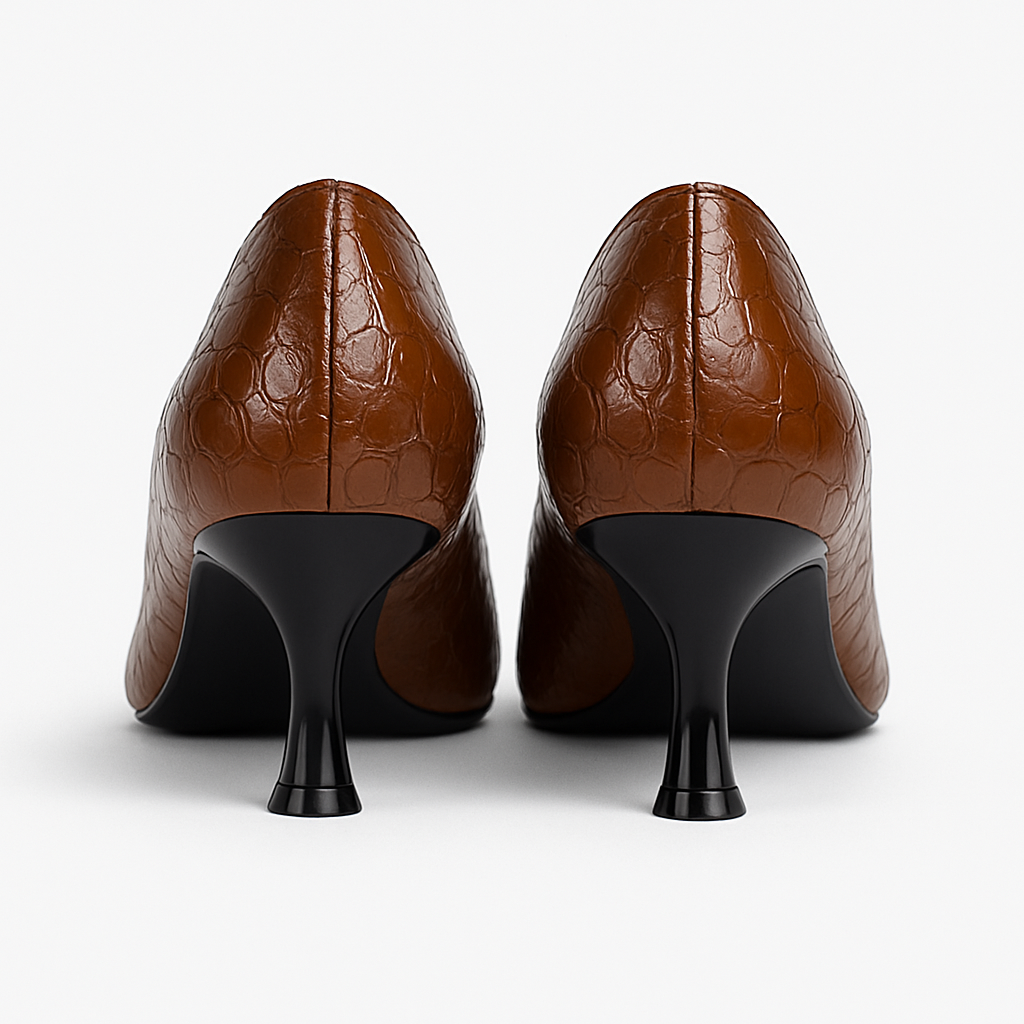 Pantofi Dama Din Piele Naturala Maro 558