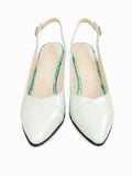 Pantofi Dama Din Piele Naturală Verde Mentă 842