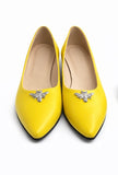 Balerini Damă Din Piele Naturală Galben 1249