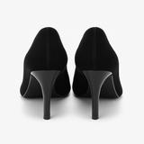 Pantofi Dama Din Piele Naturala Negru Velur 8732