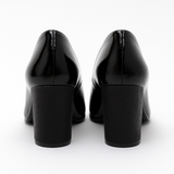Pantofi Dama Din Piele Naturala Negru Lac 823