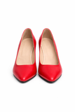 Pantofi Dama Din Piele Naturala Roșu 871