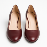 Pantofi Dama Din Piele Naturala Visiniu 933