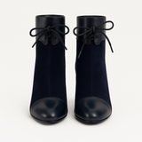 Gheata Dama Din Piele Naturala Bleumarin Velur 919