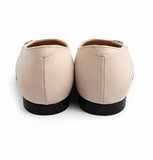 Balerini Damă Din Piele Naturală Bej 1249