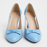 Pantofi Dama Din Piele Naturala Bleumarin Deschis 739