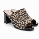 Saboti Dama Din Piele Naturala Leopard