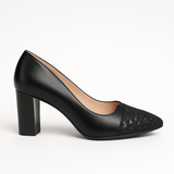 Pantofi Dama Din Piele Naturala Negru Velur 930