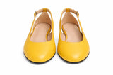 Pantofi Damă Din Piele Naturală Galben 936