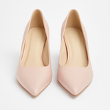 Pantofi Dama Din Piele Naturala Nude 871