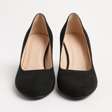 Pantofi Dama Din Piele Naturala Negru Velur 933