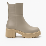 Gheata Dama Din Piele Naturala Taupe 500