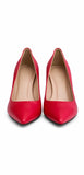 Pantofi Damă Din Piele Naturală Roșu 04