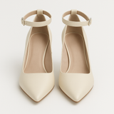 Pantofi Dama Din Piele Naturala Bej 102