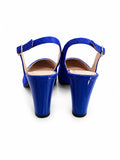 Pantofi Dama Din Piele Naturala Albastru Electric 842