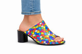 Saboti Damă Din Piele Naturală Multicolor
