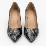 Pantofi Dama Din Piele Naturala Gri 871