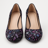Pantofi Dama Din Piele Naturala Velur Marin 823