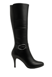 Cizme dama din piele naturala neagra 606