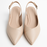 Pantofi Dama Din Piele Naturala Nude 842
