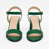 Sandale Dama Din Piele Naturala Verde 813