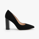 Pantofi Dama Din Piele Naturala Negru Velur 871