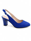 Pantofi Dama Din Piele Naturala Albastru Electric 842