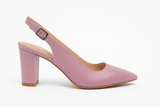Pantofi Dama Din Piele Naturala Lila 702