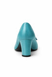 Pantofi Dama Din Piele Naturala Turcoaz 814
