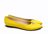 Balerini Damă Din Piele Naturală Galben 1249