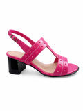 Sandale Dama Din Piele Naturala Fucsia 149