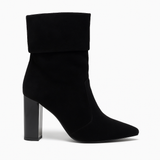 Cizme dama din piele naturală Negru Velur 921