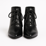 Botine Dama Din Piele Naturala Negru 915