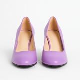 Pantofi Dama Din Piele Naturala Lila 558