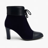 Gheata Dama Din Piele Naturala Bleumarin Velur 919