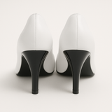 Pantofi Dama Din Piele Naturala Alb 739