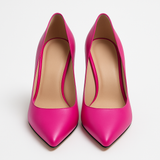 Pantofi Dama Din Piele Naturala Roz 707