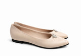 Balerini Damă Din Piele Naturală Bej 1249
