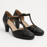 Pantofi Dama Din Piele Naturala Negru Cu Lac