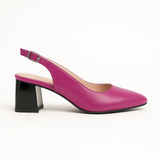 Pantofi Dama Din Piele Naturala Mov 842
