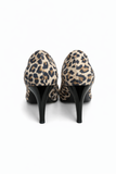 Pantofi Dama Din Piele Naturala Capucino+ Imprimeu Leopard 880
