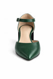 Pantofi Damă Din Piele Naturală Verde 1192