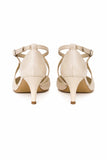 Pantofi Dama Din Piele Naturala Bej 860