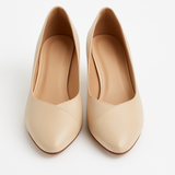 Pantofi Dama Din Piele Naturala Nude 820