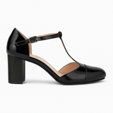Pantofi Dama Din Piele Naturala Negru Lac 781