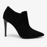 Botine dama elegante din piele naturala neagră 927