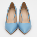 Pantofi Dama Din Piele Naturala Albastru Deschis 872